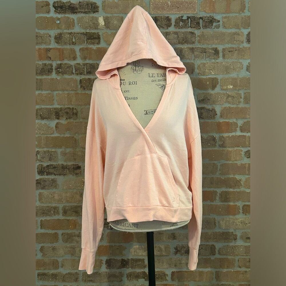 Sweaty Betty after class relaxed hoodie v neck in antique pink US size 8-10
